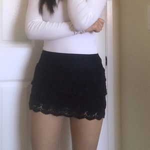 Hollister Navy Lace Miniskirt!!